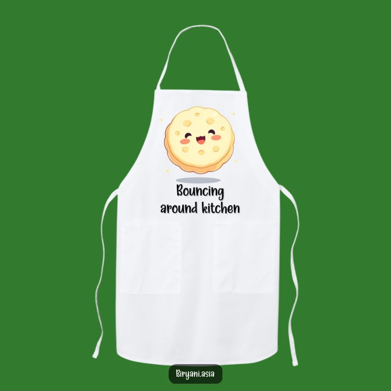 Funny Bouncing Mooncake Apron: Cook with Joy and Dessert Delight