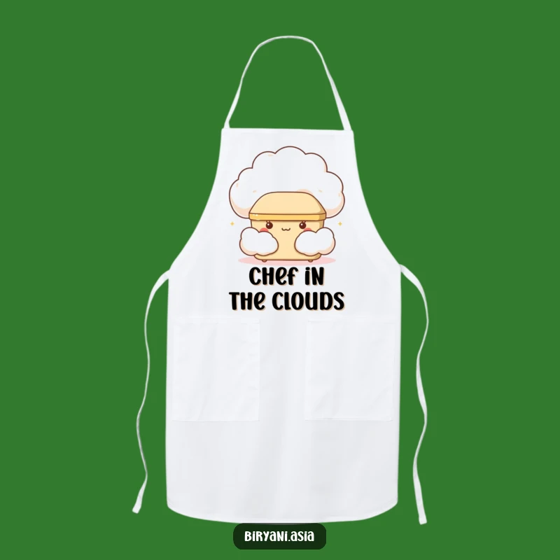 Funny Giggling Bento Box Apron: Cook with Joy and Cloud-Filled Humor