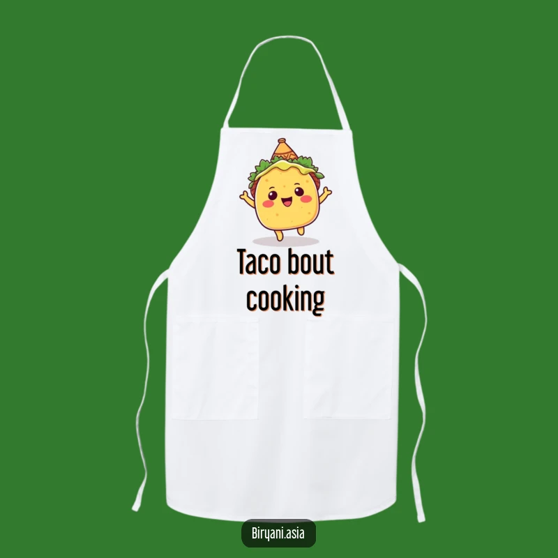 Funny Taco Bouncer Apron - Fiesta Sombrero Kitchen Fun