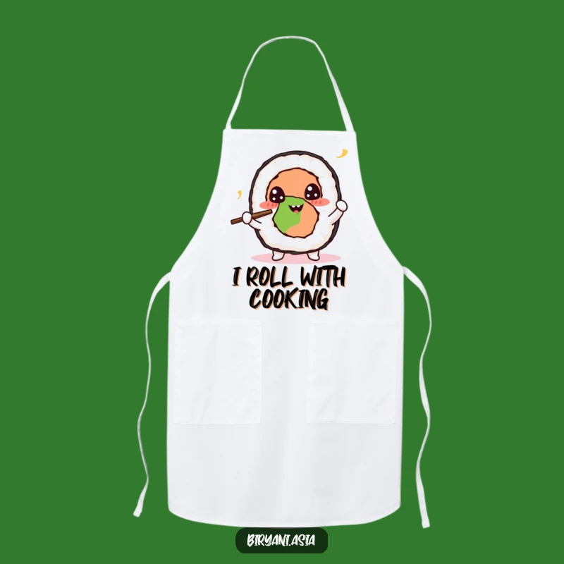 Funny Sushi Roll Juggling Apron: Cook with Flair, a Hilarious Kitchen Gift
