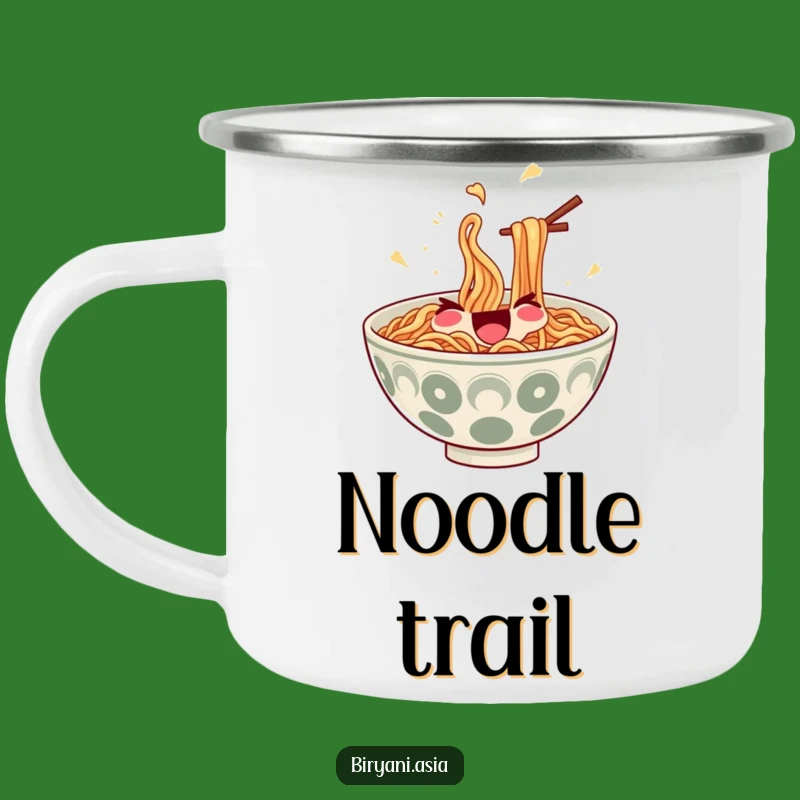 Funny Ramen Juggler Camping Mug - Durable Noodle Travel Cup