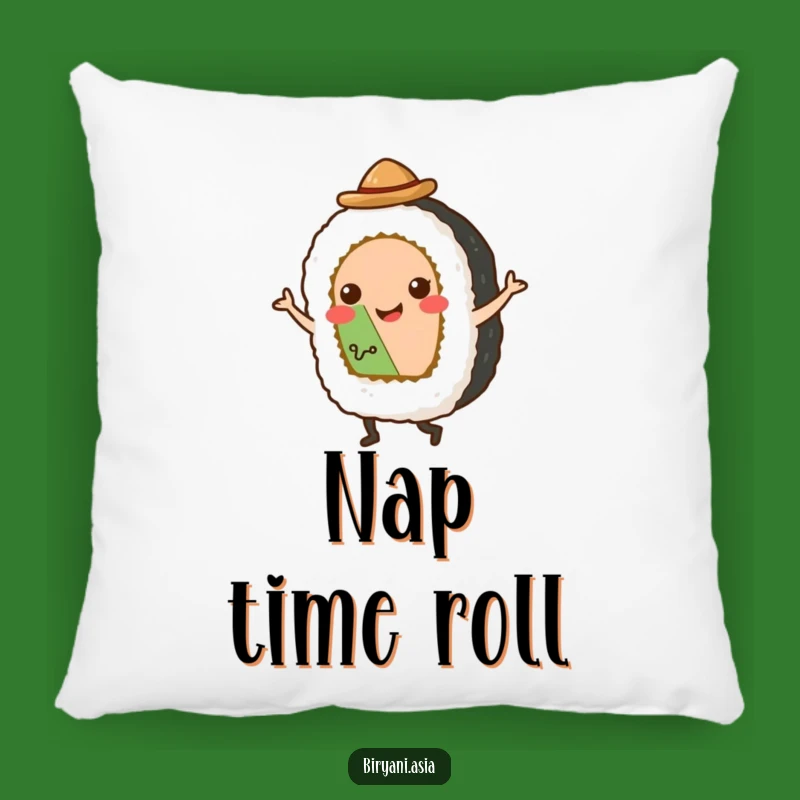 Funny Sushi Tap Dancer Pillow - Cute Hat Roll Dancing Decor