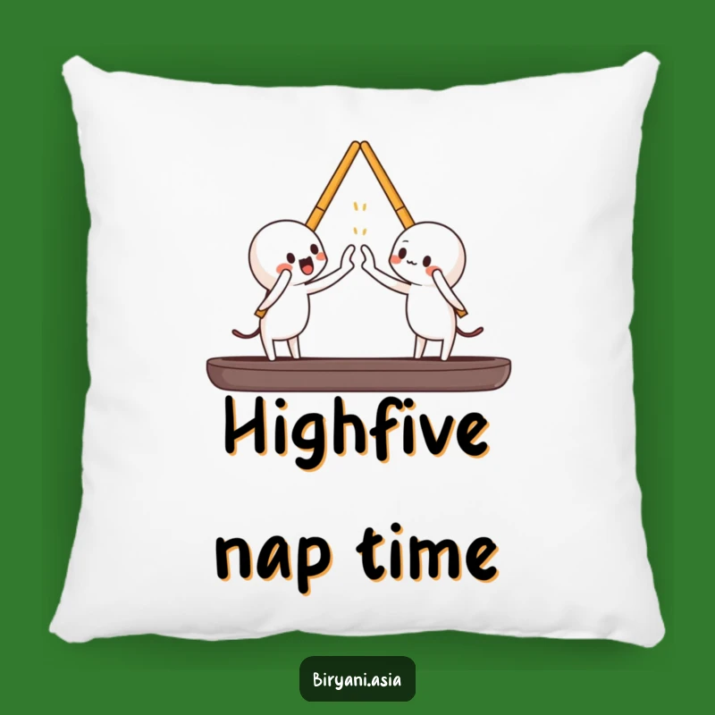 Funny Chopsticks High-Five Pillow: Cozy Comfort with Playful Mealtime Vibes