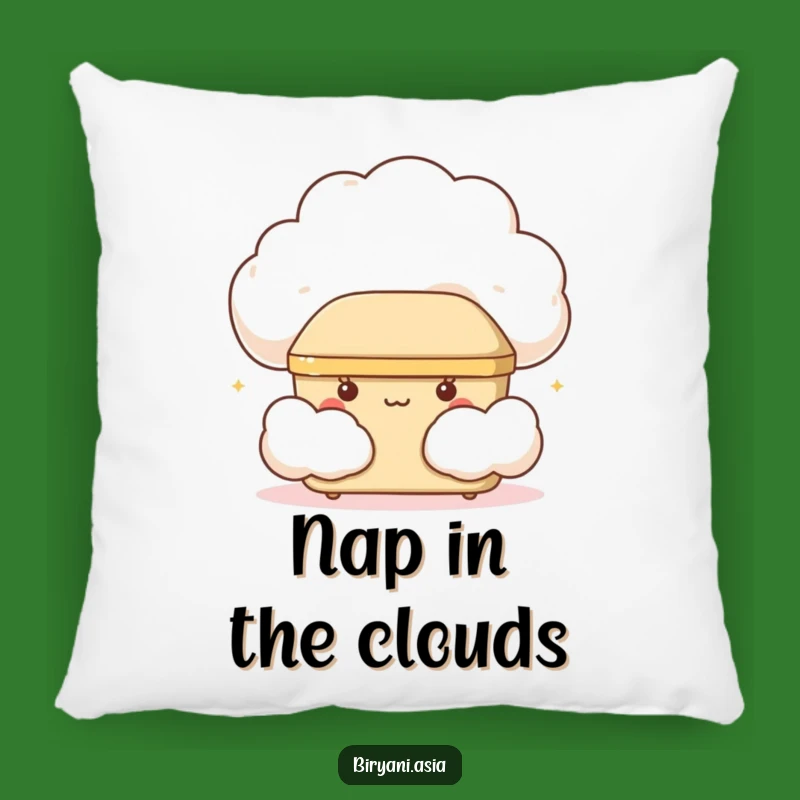 Funny Giggling Bento Box Pillow: Cozy Comfort with Cloud-Inspired Foodie Humor