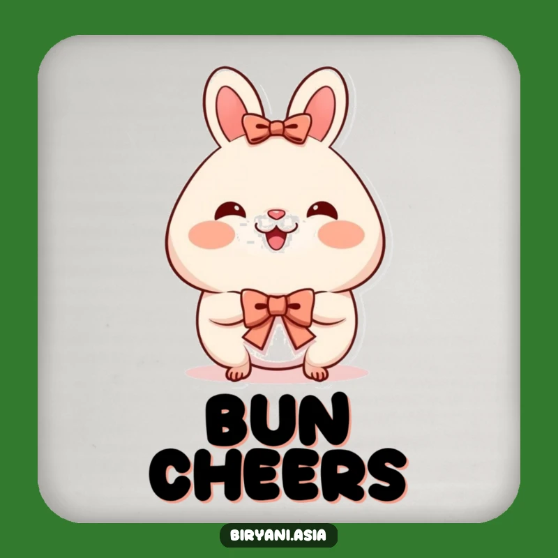 Funny Bao Bun Bow Coaster - Rosy Cheeks Table Saver