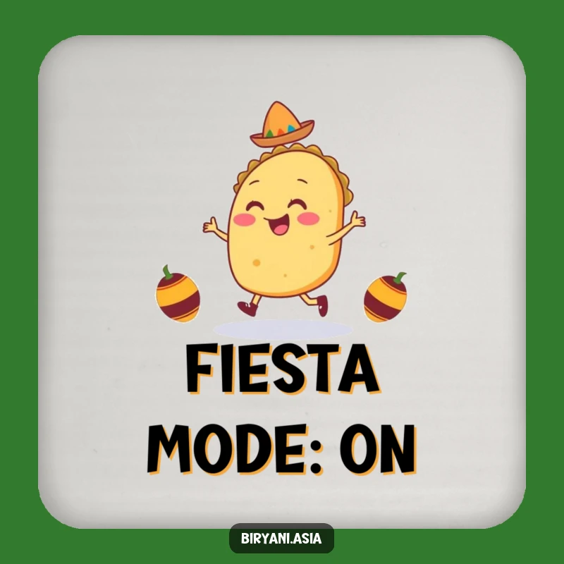 Funny Taco Jig Coasters: Protect Surfaces with Fiesta Fun, a Small Gift