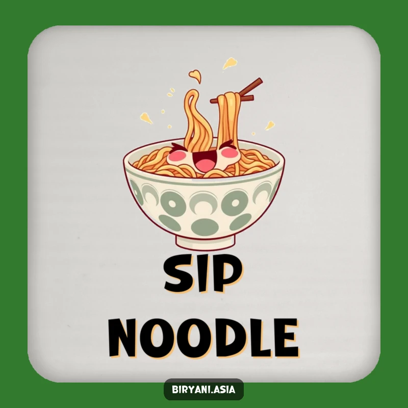 Funny Ramen Juggler Coaster - Noodle Chopstick Table Saver