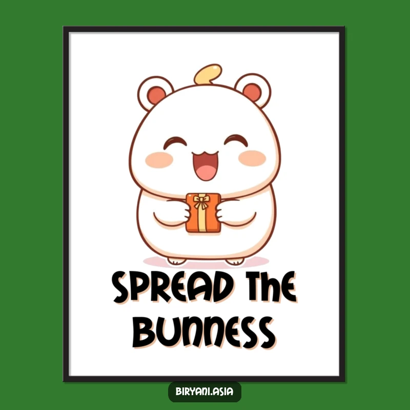 Funny Bao Bun Gift Poster: Sweet Art, a Hilarious Decor Gift Idea