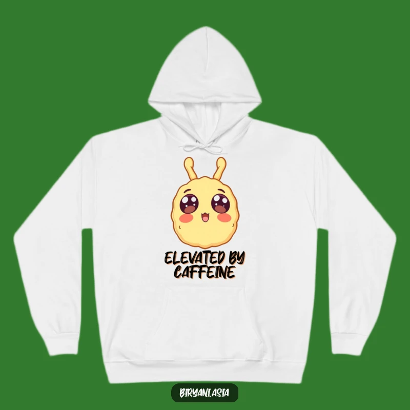 Cozy Funny Surprised Tempura Hoodie: Warmth Meets Whimsical Fried Food Fright