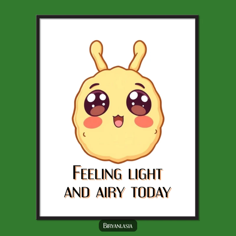 Funny Free Printable Wall Art: Surprised Tempura Floating