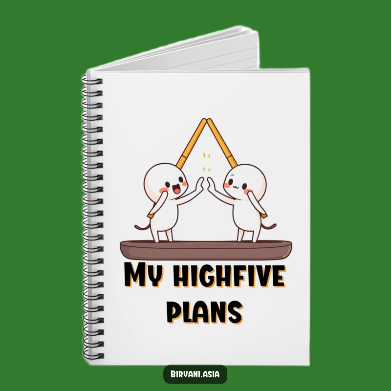 Funny Chopsticks High-Five Notebook: Jot Down Ideas with Playful Mealtime Energy