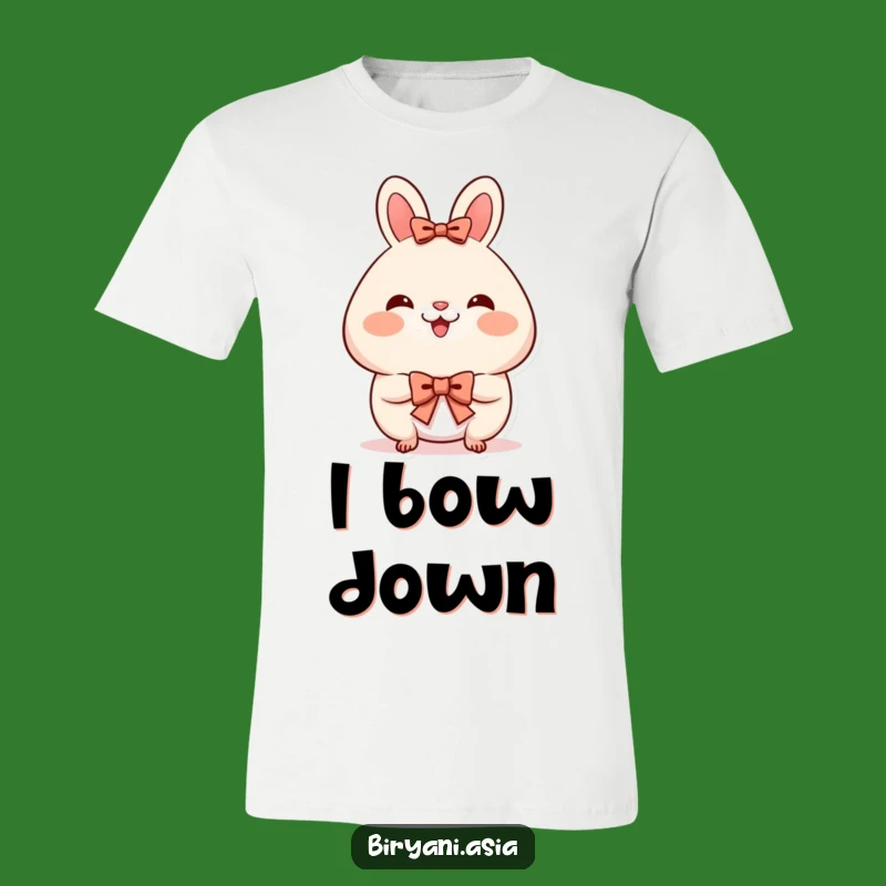 Funny Bao Bun Bow T-Shirt - Rosy Cheeks Cute Tee